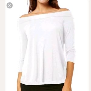 NWOT Michael Stars White Viscose Jersey